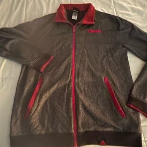 Boys Adidas Gray with red accents with track suit  jacket